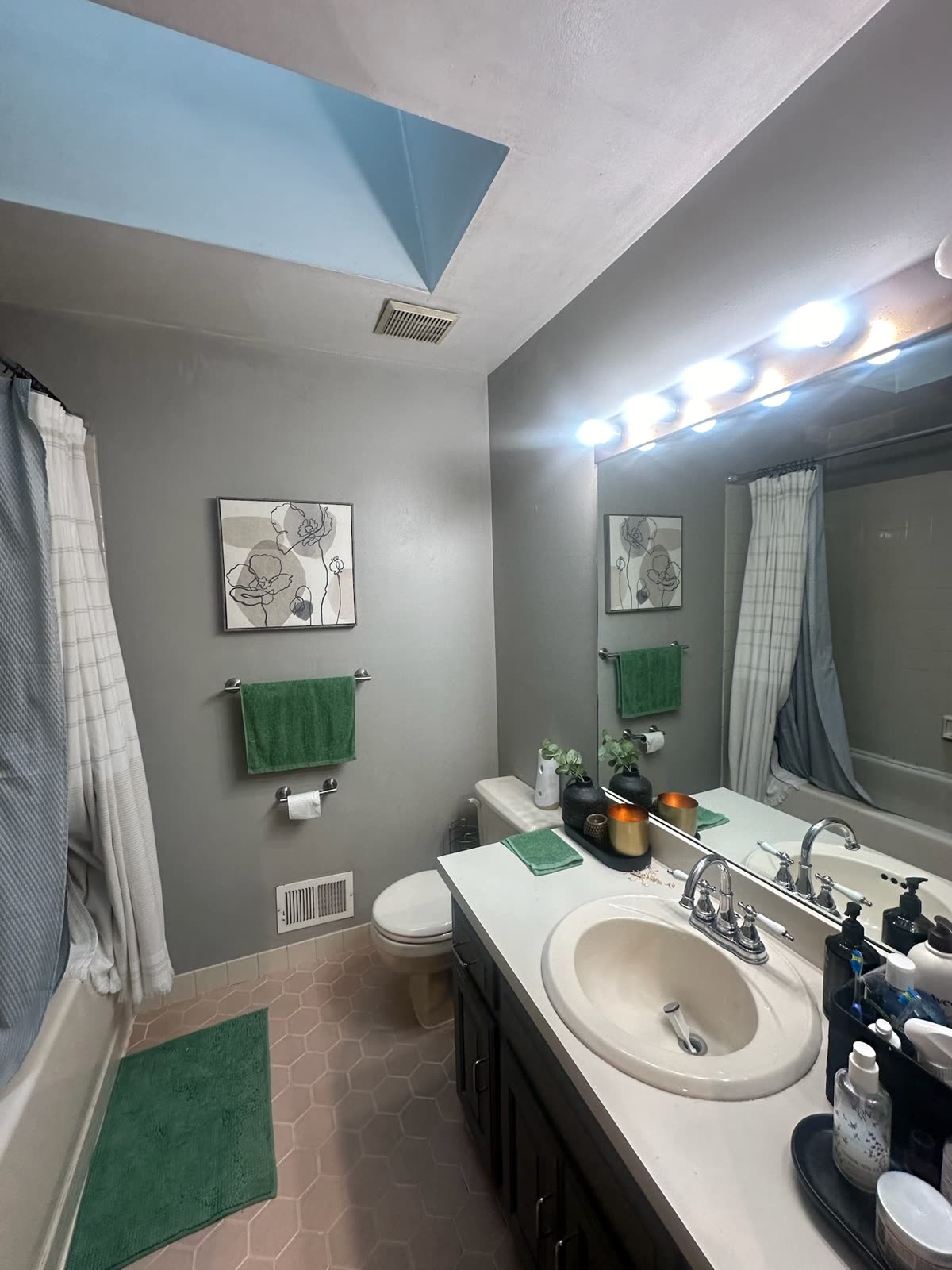 Existing bathroom documented before ARCED renovation work